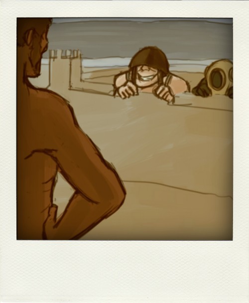 kocheidoodle:  some captions are to be read the real reason the new comic is late is because they’re all having fun with polaroids at the beach 