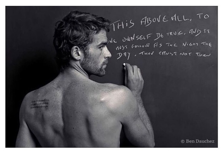 Stanley Weber
Curious about what his tattoo reads.