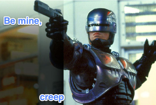 dresdencodak: I made some Robocop Valentines for you.