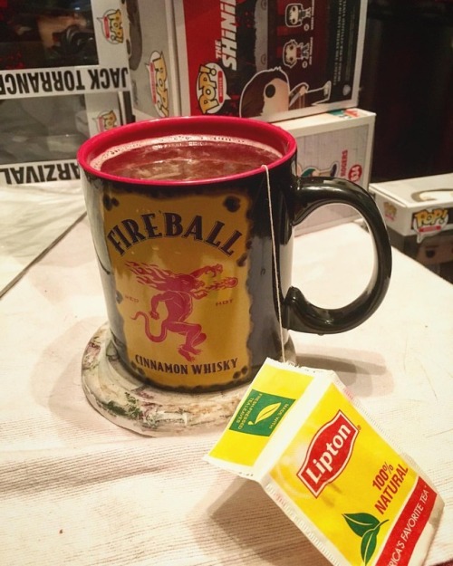 I’m feeling a little under the weather. Fireball Hot Toddy to the rescue! . . . . . . #firebal