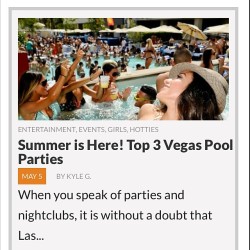 Guys, end your day right by checking our latest post &ldquo;Summer is Here! Top 3 Vegas Pool Parties&rdquo; and be sure to put on the comments below why you love to come back for more.   #bonafidepanda #newpost #instagood #latestupdate #articlepost #share