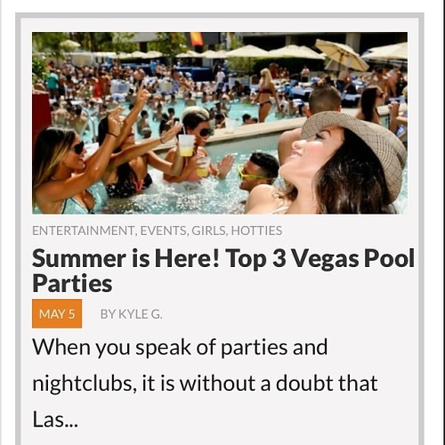 Guys, end your day right by checking our latest post “Summer is Here! Top 3 Vegas Pool Parties” and be sure to put on the comments below why you love to come back for more.   #bonafidepanda #newpost #instagood #latestupdate #articlepost #share