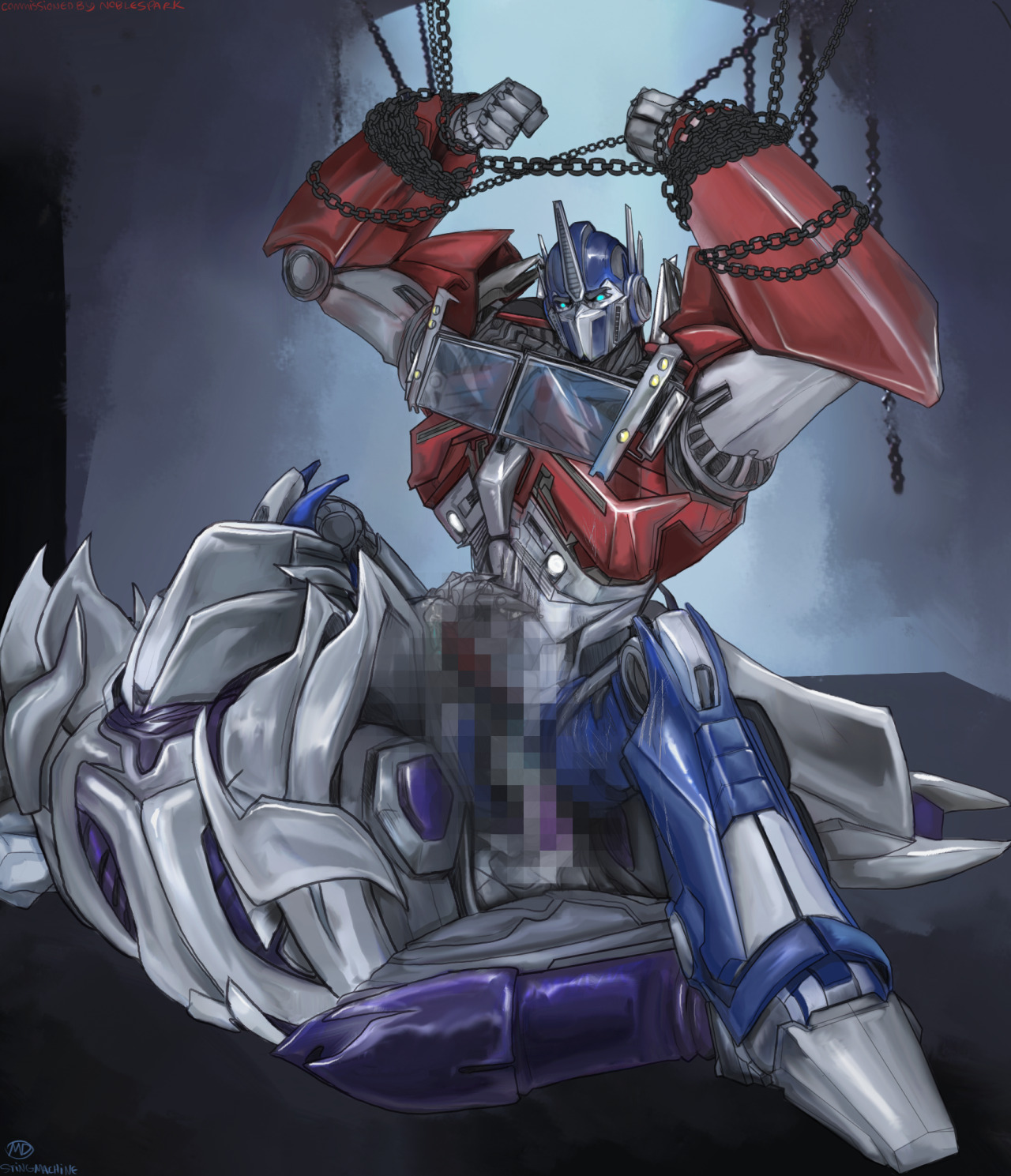 click for full NSFW version ] Title: They say to beholden our fears Fandom: Transformers  Prime Rating: Hard Explicit... – @matrixbearer on Tumblr