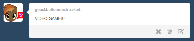 asklibrapony:  Shush, you’re distracting me.  x3 So cuuuuute~ &lt;3