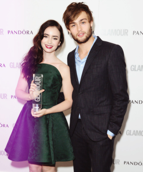 lilycollinsflawless:  Lily Collins & Douglas Booth|Glamour Women Of The Year Awards (2012)