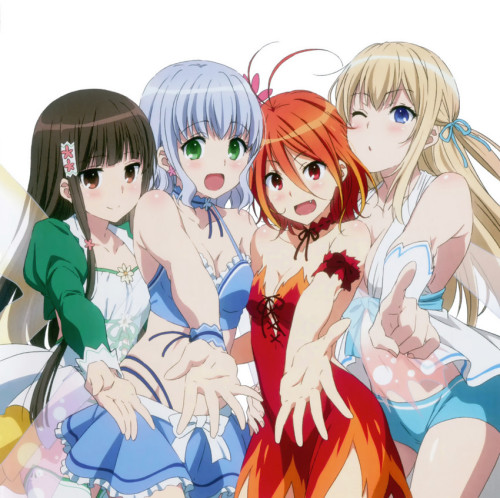 koborii, muse, salama, and sylphy (amagi brilliant park) - Danbooru