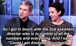sherlockens:  M: So we checked that we were both single. A: Which we were. M: Well