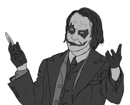 Heath Ledger Joker Drawing Picture - Drawing Skill