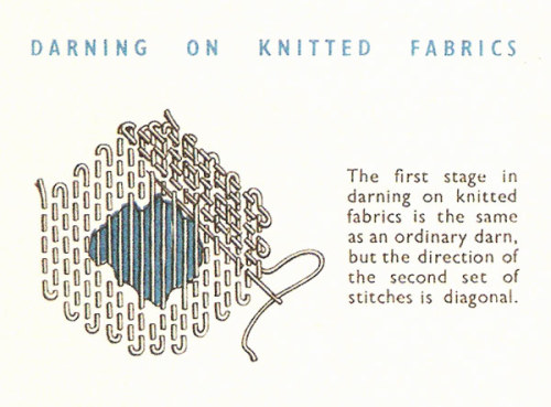 cell113:hooked-at-weiss: afewdroppedstitches: vintagestitchery: Make Do and Mend: Darning OMG DIAGON