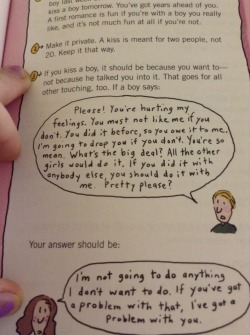 emlestrange:  mazesprinter:  copyright 2001, american girl library empowering girls by teaching them what consent is and how manipulation is never ok  American Girl was the best shit. I’ve seen people get grossed out by the illustrations in their puberty