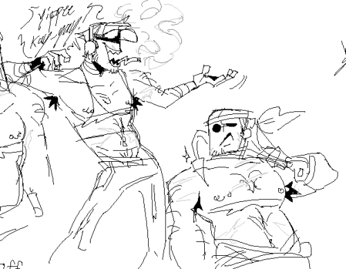 Sanfo + Original Ms Paint Sketch Along With Some Old Sketches From June 2023