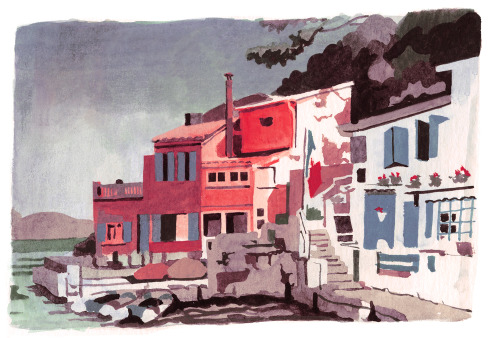 antoinemaillard:Watercolor sketches from summer 2019
