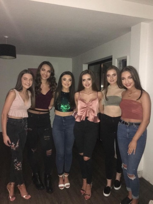 Hot group of teen sluts