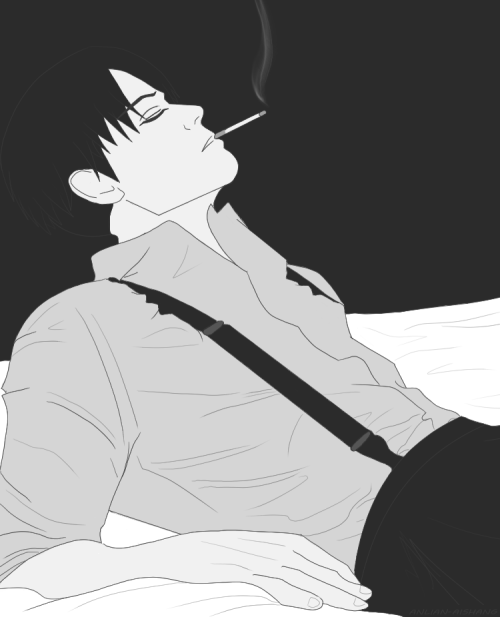 Levi smokes only after particularly stressful days, and when you’re not around.