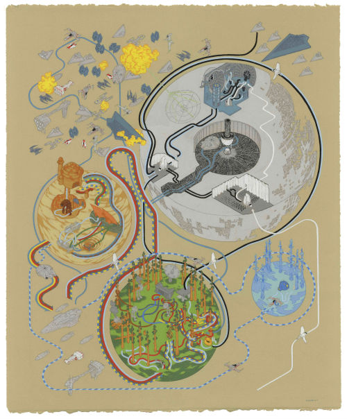 Original Star Wars Trilogy As Maps By Andrew DeGraff