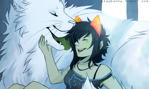 playbunny:  I really had to go ahead and paint something for myself and figured Nepeta