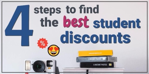 (via 4 Steps to Find the Best Student Discounts) Clipping coupons and looking for discounts may help