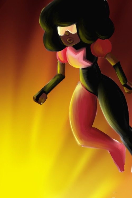 toxicmetropolis:  I drew this Garnet from Steven Universe for my sister adrianamhm. Came out pretty well. 