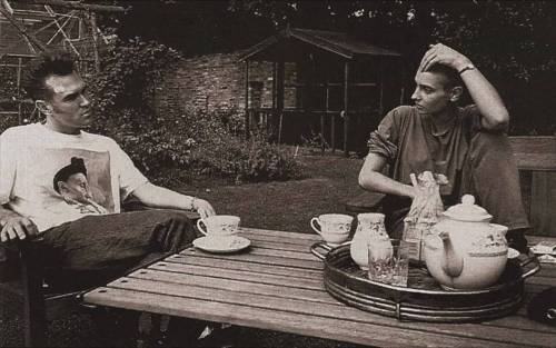 ottorocknroller:Morrissey having tea with adult photos