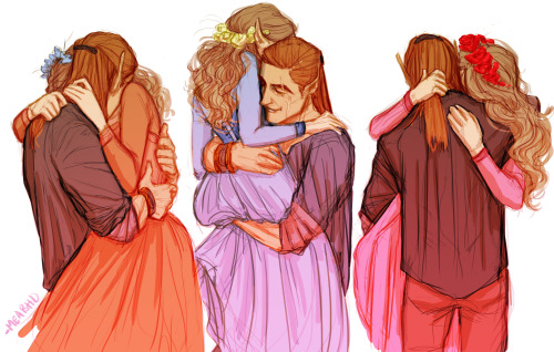 mercarimari: meabhd:Lucien picks up Elain when they’re hugging in my mind @hlizr50 @mercarimar