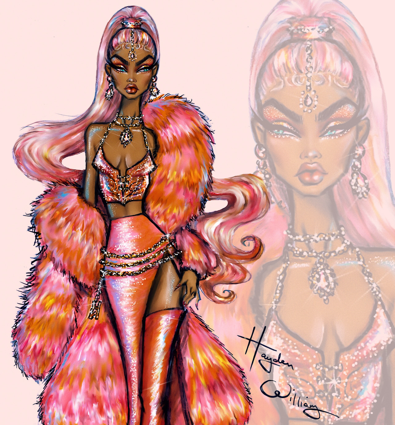 Hayden Williams Fashion Illustrations on Tumblr