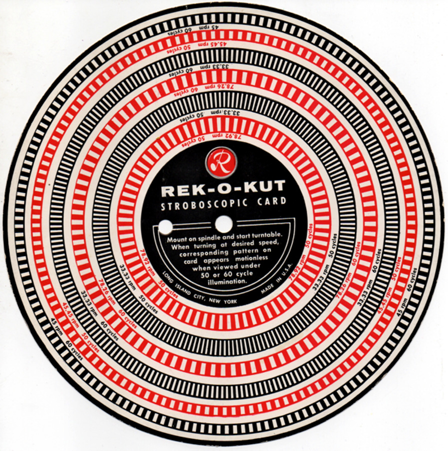 vinylespassion:  Rek-O-Kut Stroboscopic Card