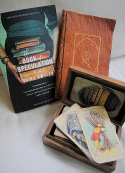 cranquis:  erikaswyler:  The Book of Speculation GIVEAWAYThe tumblr community has been hugely helpful during the long walk to publication. I’d like to give something back.I’m giving away A Box of Speculation. It contains: an Advance Reader Edition