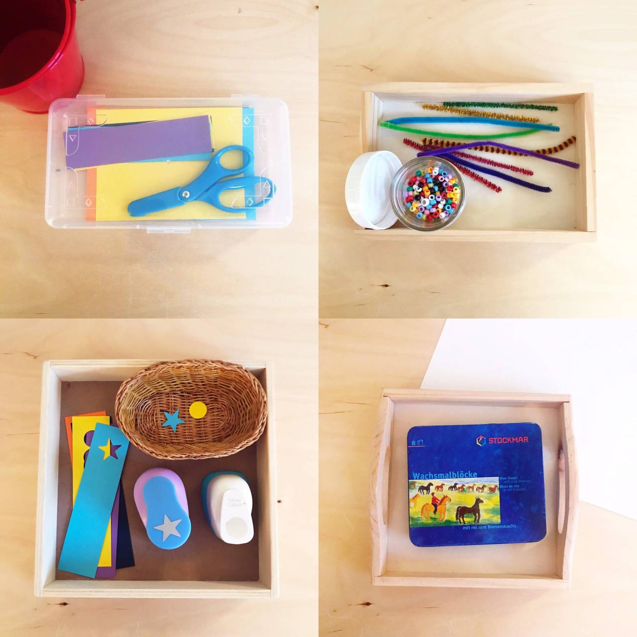 Fun Art Trays To Try - Isolation Edition Part 1 - how we montessori