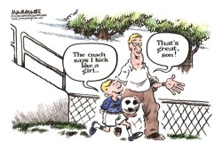 Cartoonpolitics:  Refers To The Us Women’s Soccer Team Winning The Fifa World Cup