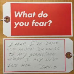 thegetty:  Whose Values?, a collaborative project between Barbara Kruger and local high school students, asks some big questions. Here’s what our visitors have been saying.What do you fear?