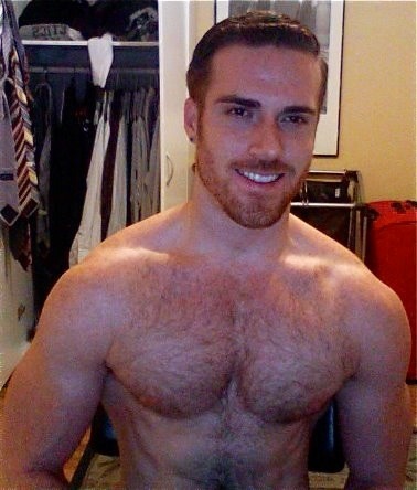 hairy-chests:  .Hairy Chests  bulgeB  xLBigDick  The most gorgeous redhead?