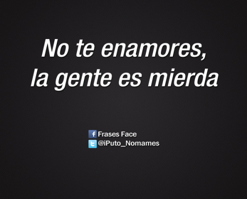 No te enamores..