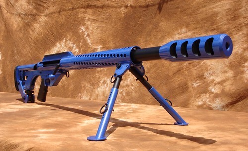 gunrunnerhell:  Ferret 50 A single shot rifle chambered in .50 BMG, the upper will