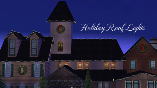 Here’s a modular system of lights to decorate your Sims 2 houses for the holidays - the more l