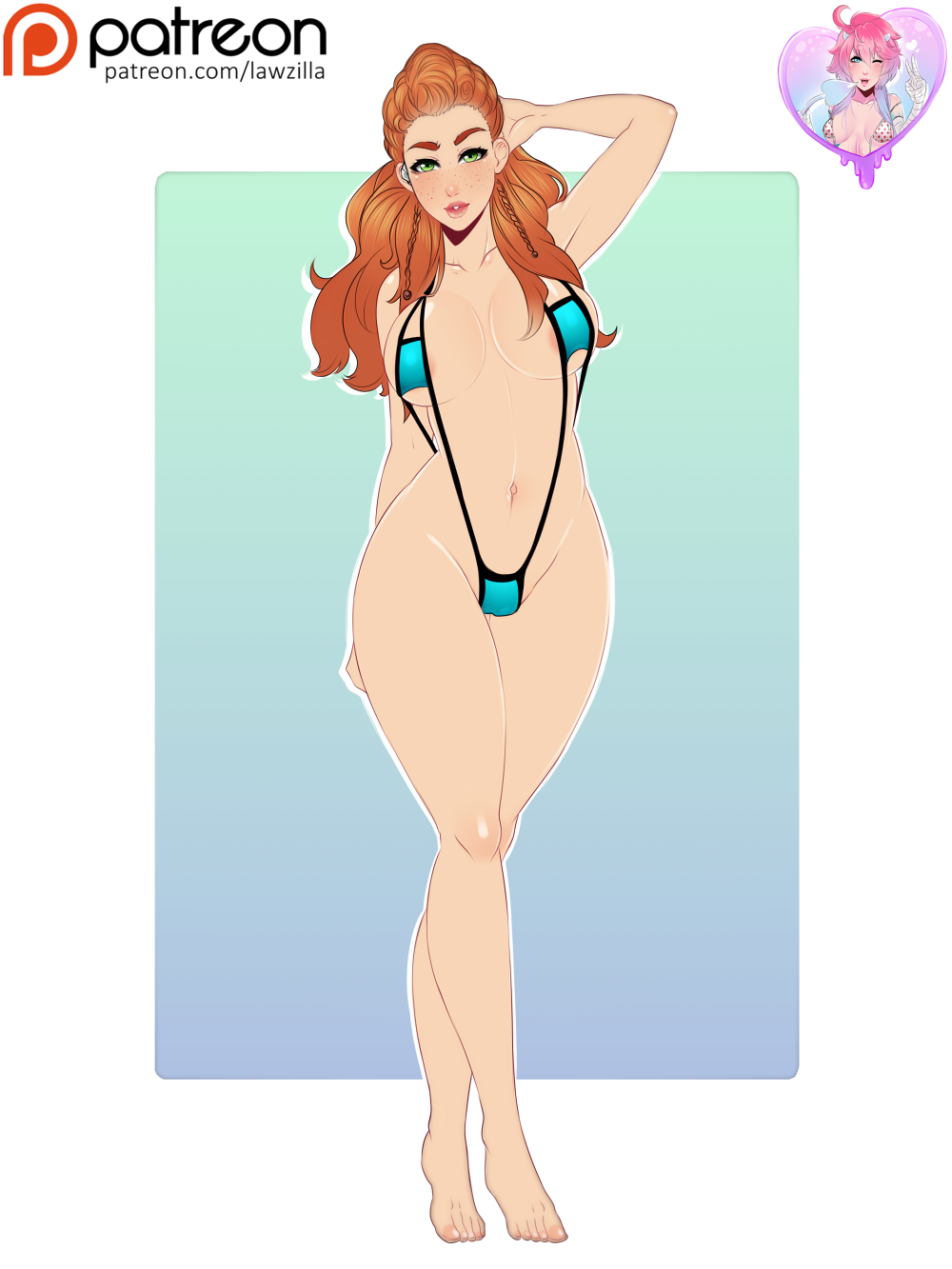 Finished Patreon commission Aloy from Horizon Zero DawnHi-Res/ no watermark   Nude