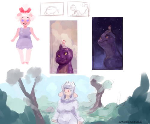 cyancapsule:  More ol’ doodles!Previous sketch batch here!Find me on Twitter where I try to post something daily.Consider supporting me on Patreon for more weekly sketches and studies!  
