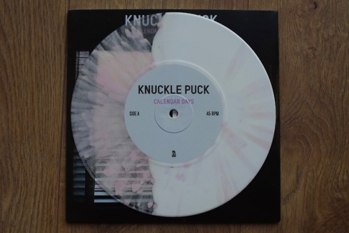 Knuckle Puck // Calendar Days / Indecisive 7″ (/500 Half Clear / Half Baby Pink Splatter)