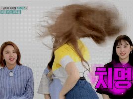 unayeon:  sexy dance of momo at weekly idol ft. hani fangirl 
