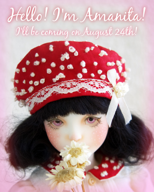 Good news, everyone! We (finally) have a release date for Amanita! Yay!She’ll be available for purch