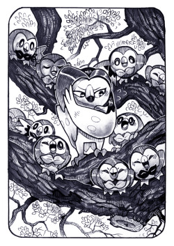 Camberdraws:  Another Inktober Drawing! At First I Didn’t Like Dartrix But I’ll