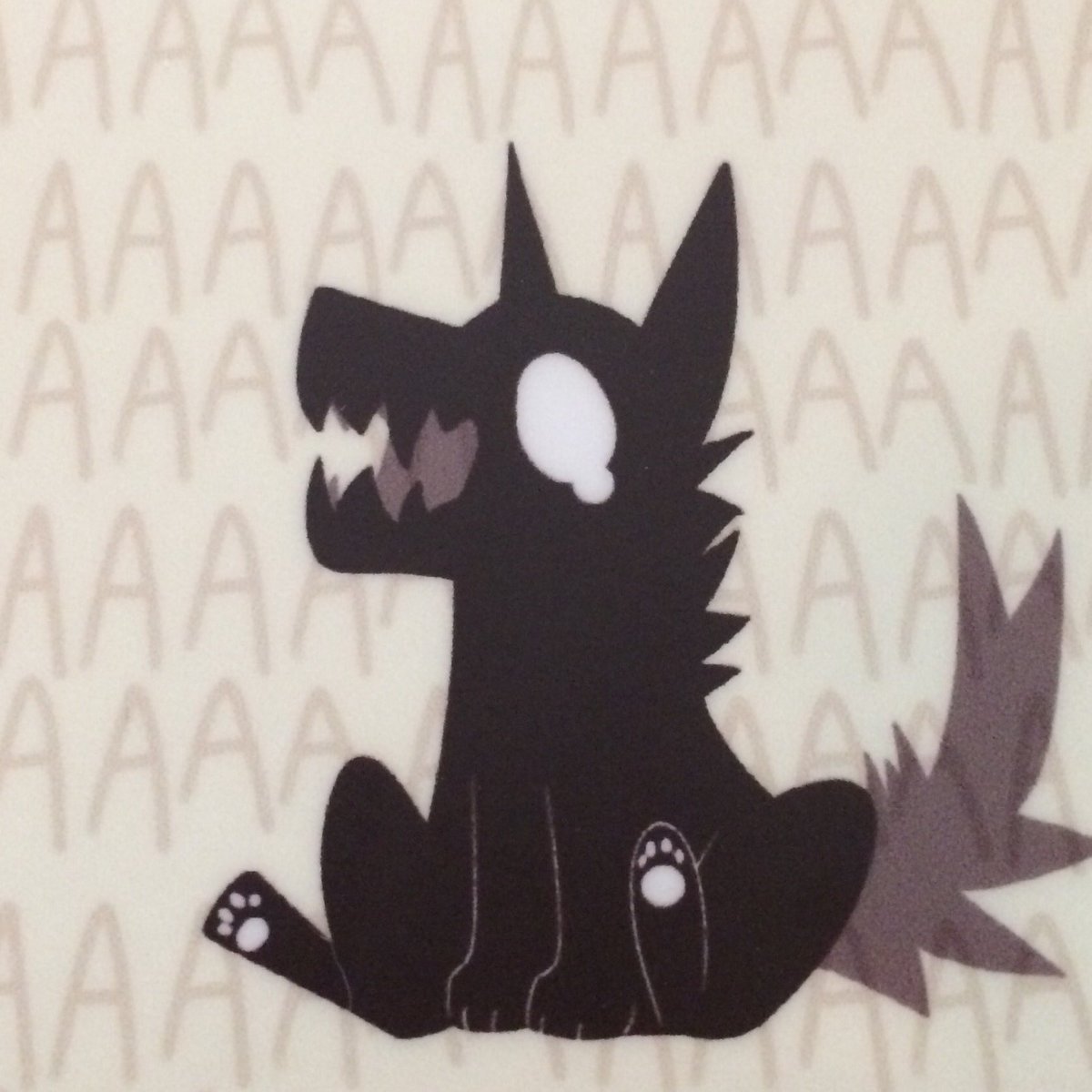 furrywolflover:  Screm Vinyl Sticker - by feve  