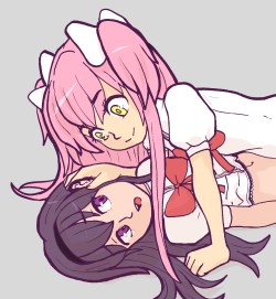 caffeccino:  Wrathful Madoka taking revenge!  &ldquo;M-Madoka…&quot;  &quot;You really are so cute, Homura-chan, but I’m still mad at you &lt;3… Now tell me you’re sorry!&quot;  &quot;Imshhorwy!&rdquo; &ldquo;I can’t hear you, Homura-chan!