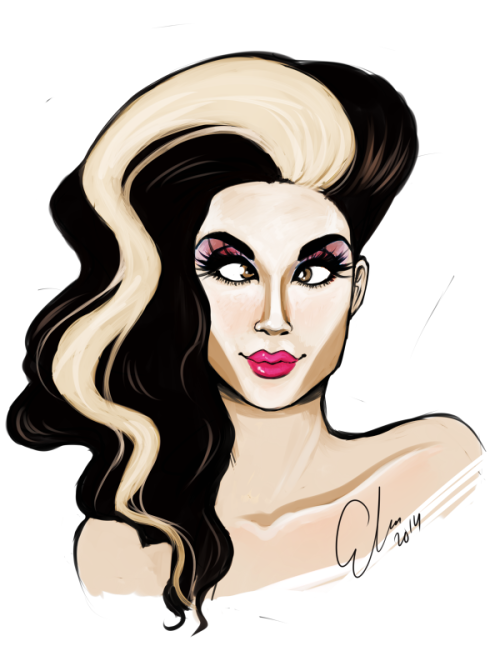 erlie: I took a break from all the artist alley things, and decided to draw my favourite drag queen