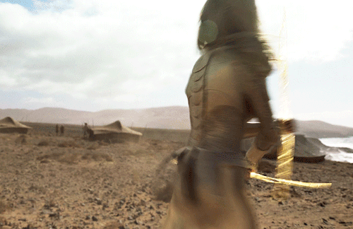 eternalssource:Don Lee as Gilgamesh and Angelina Jolie as ThenaEternals (2021) dir. Chloé Zhao