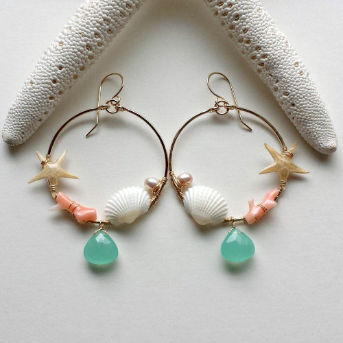 Mermaid and beach inspired jewelry by...