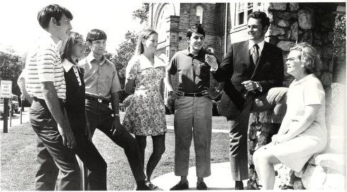 Photo of the Week: Campbell President Jerry Wallace with students in 1978 when was chair of the Department of Religion and Philosophy. Wallace has been on the faculty at Campbell for 44 years and has served as president for the last 11. He announced...