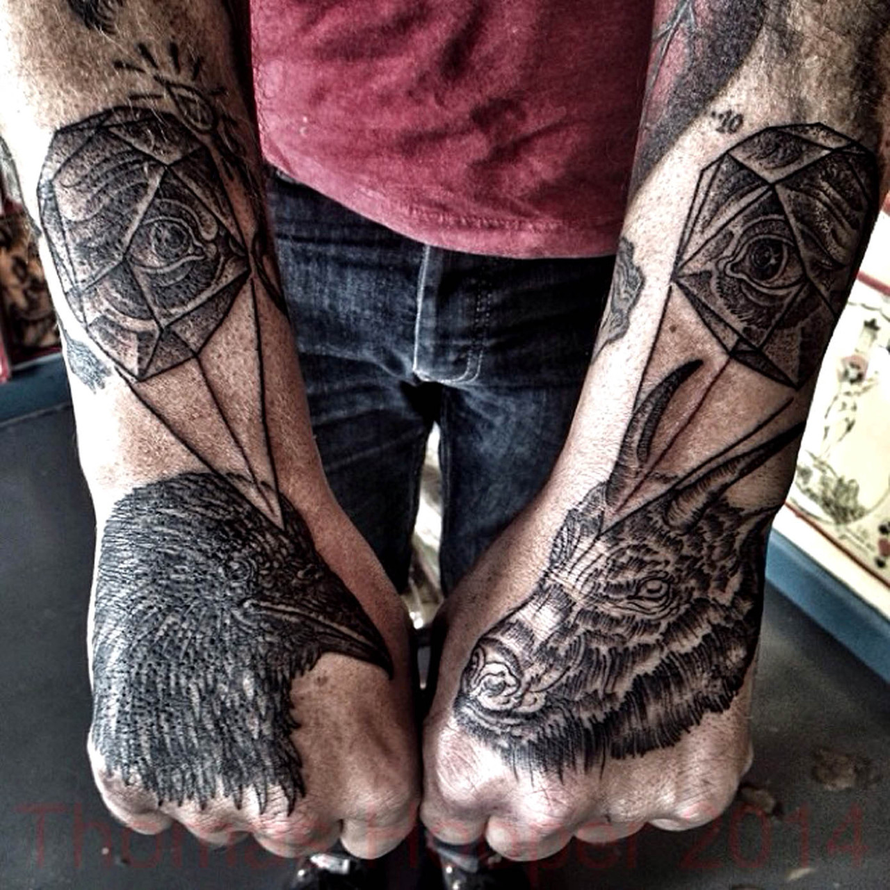 ink-its-art:  thievinggenius:  Tattoo done by Thomas Hooper. @thomas_hooper_tattooing