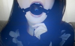 masterz-pet:  ♡Master bought me a gag♡ 