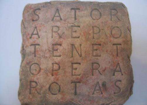 ancient-rome-au:Sator Square, the original Roman memeThis 5x5 grid of letters can be read top-to-bot