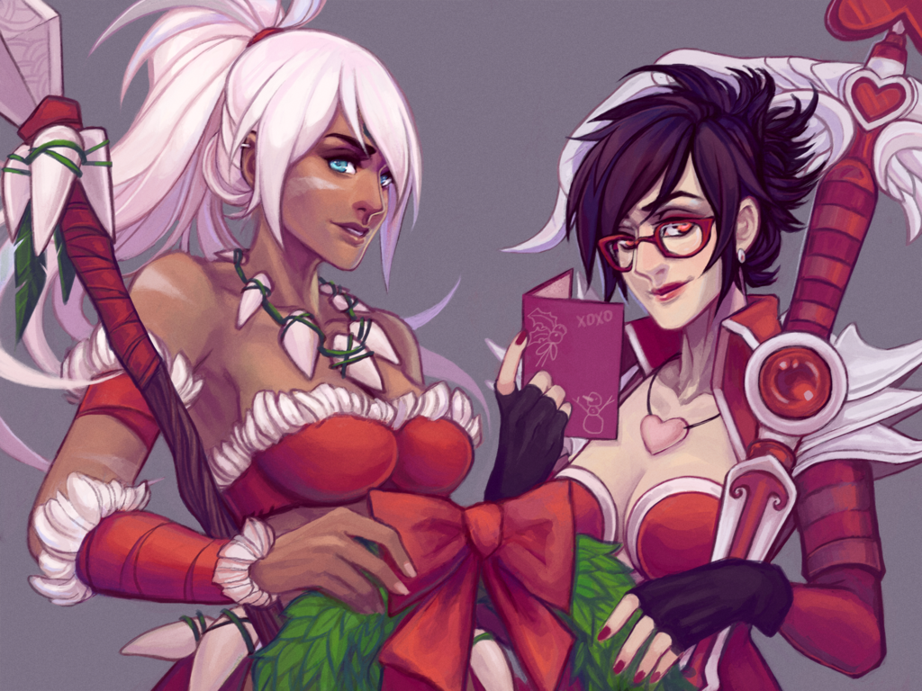 league-of-legends-sexy-girls:  LoL - Holidays by faithom
